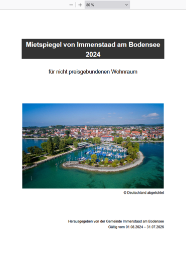 Qualifizierter Mietspiegel Immenstaad